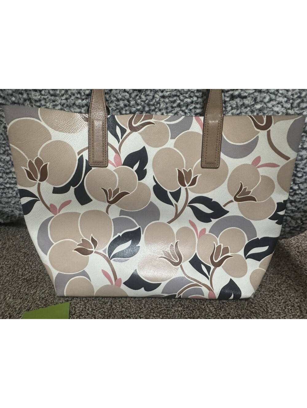 Kate Spade Arch Place Mya Breezy Floral Reversible Coated Canvas Tote + Pouch NE - Picture 3 of 15